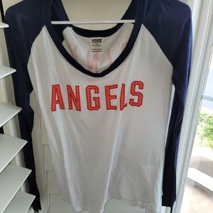 Long Sleve Angels Pink Shirt